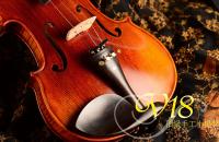 【嘟嘟牛奶糖】愛琴海 V18系列虎紋小提琴．法式規格．配高檔方盒(含溼度計)‧限量十把V18002