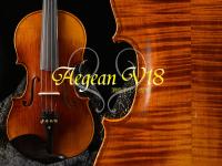 【嘟嘟牛奶糖】愛琴海 V18系列虎紋小提琴．法式規格．配高檔方盒(含溼度計)‧限量十把V18011(綜合下標區) 每編號僅有一把