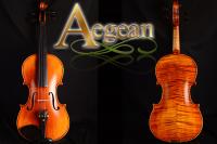 【嘟嘟牛奶糖】Aegean．高檔虎紋手工小提琴．12號琴．精緻嚴選．世界唯一限量